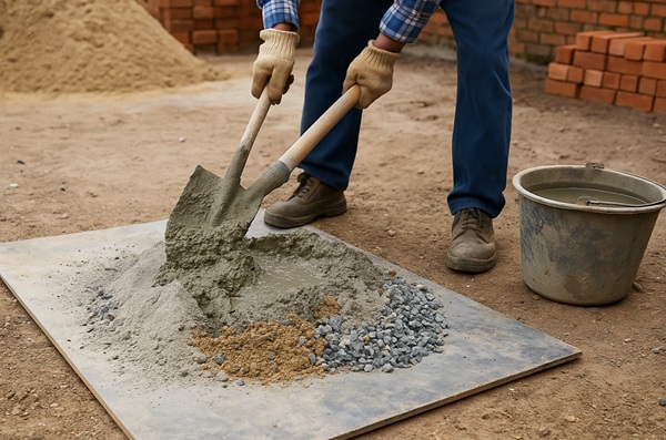 Hướng dẫn trộn xi măng thủ c&ocirc;ng đ&uacute;ng kỹ thuật cho thợ x&acirc;y v&agrave; gia chủ
