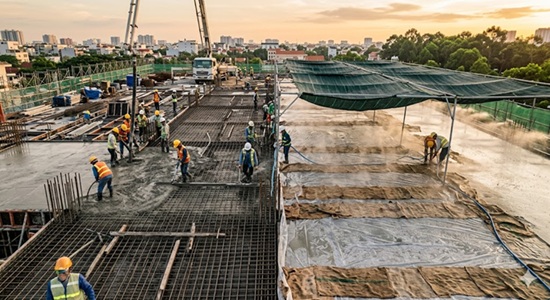 Bí quyết thi công và bảo dưỡng bê tông dầm sàn chống nứt hiệu quả trong thời tiết nắng nóng