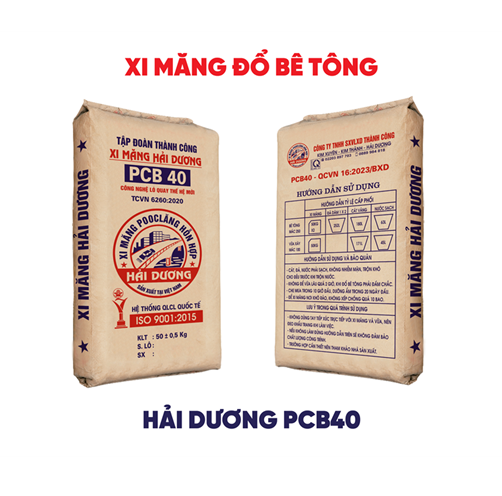 XM đổ bê tông Hải Dương PCB40 công nghệ Mỹ