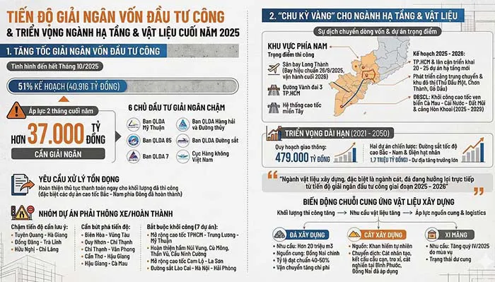 Đầu tư c&ocirc;ng tăng tốc, nhu cầu vật liệu x&acirc;y dựng bước v&agrave;o chu kỳ tăng trưởng