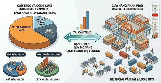 Cạnh tranh ngành xi măng chuyển sang giai đoạn tái cấu trúc