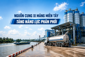 Nguồn cung xi măng miền Tây được tăng thêm năng lực phân phối